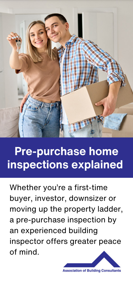 Pre-purchase inspections explained - what to look for when engaging a building consultant
